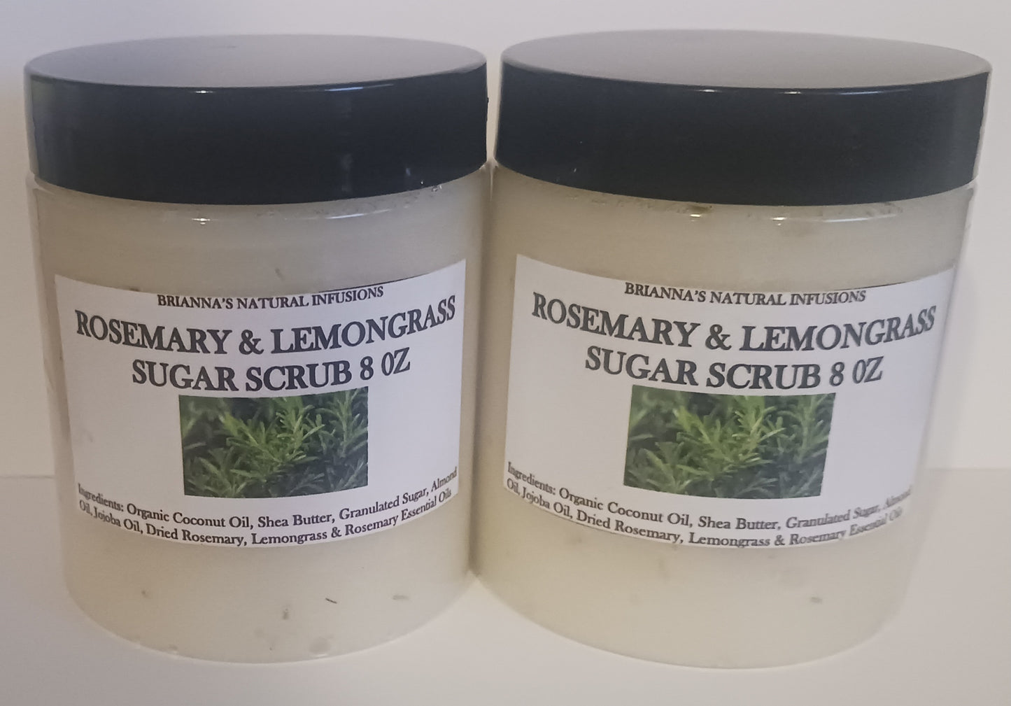 Rosemary & Lemongrass Exfoliating Sugar Scrub 8 OZ