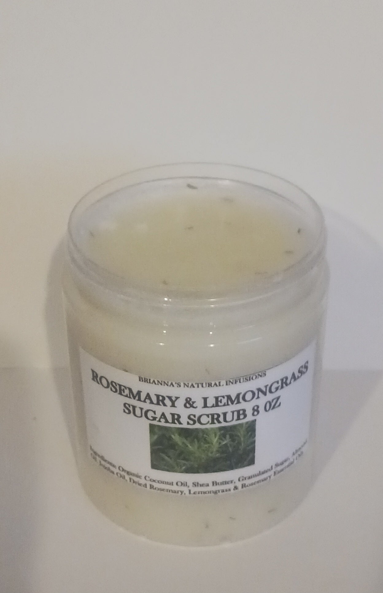 Rosemary & Lemongrass Exfoliating Sugar Scrub 8 OZ