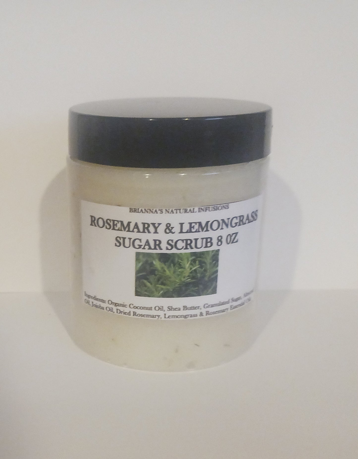 Rosemary & Lemongrass Exfoliating Sugar Scrub 8 OZ