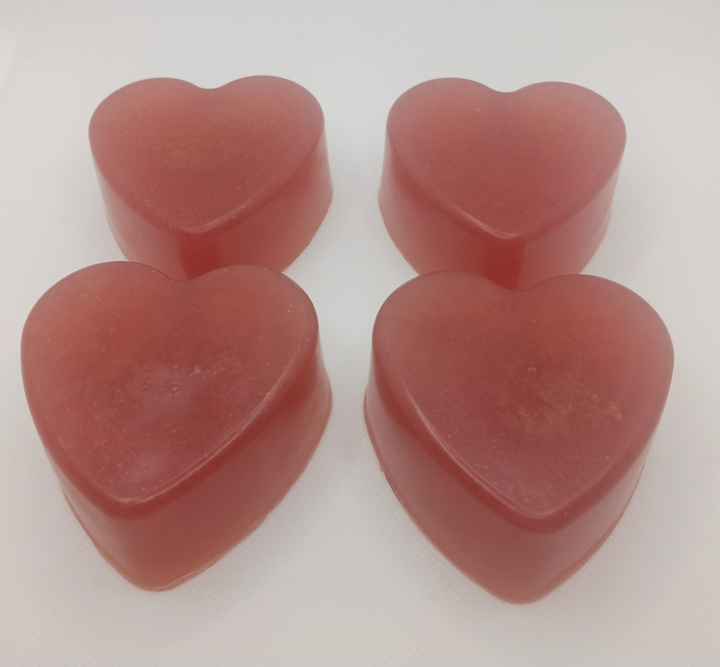Cherry-Vanilla Glycerin Heart Soap