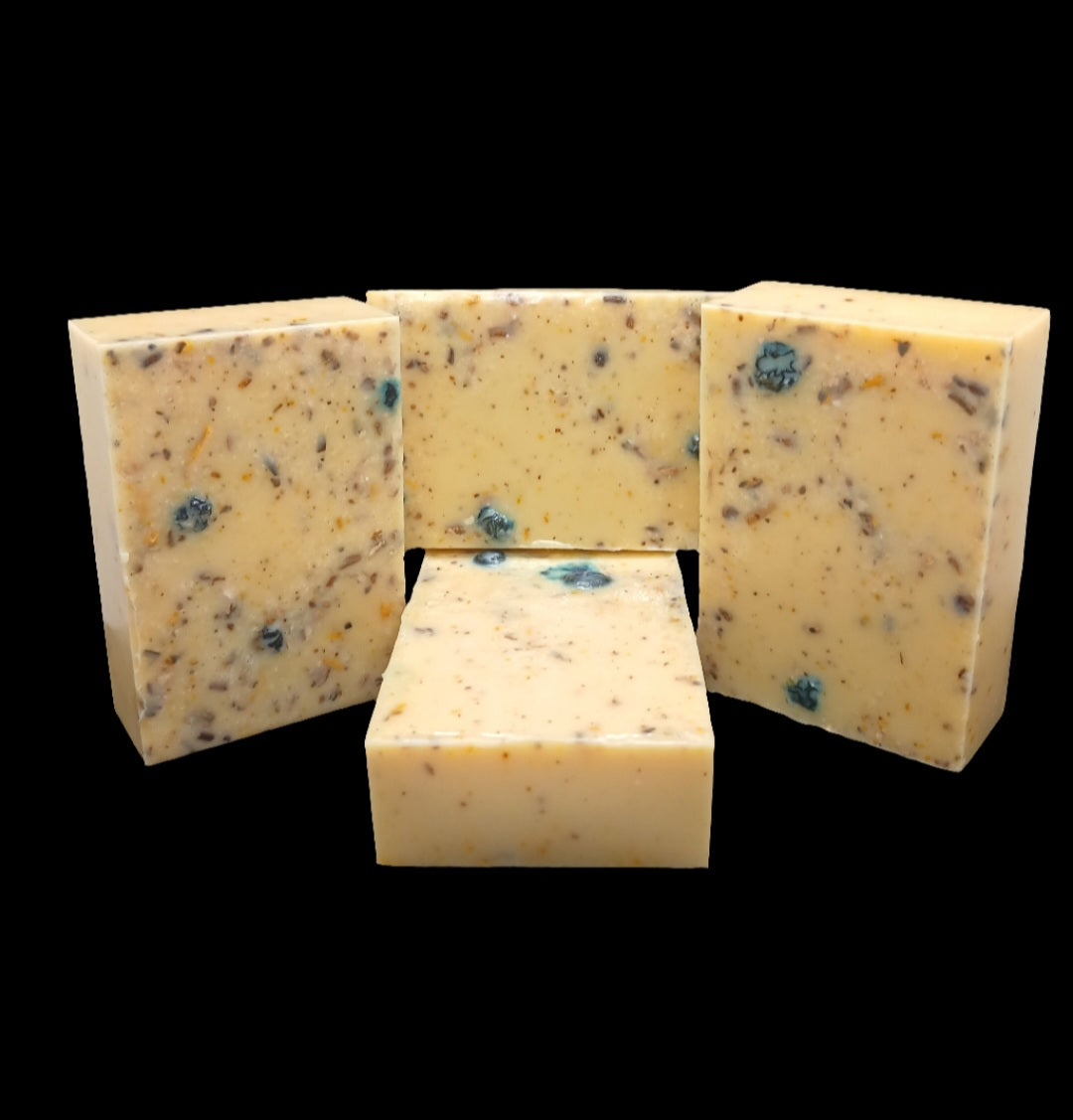 Dandelion Herbal Goat Milk Soap for Eczema w/Aloe & Honey
