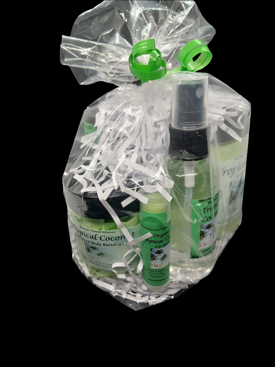 Tropical Coconut Gift Set w/lip balm