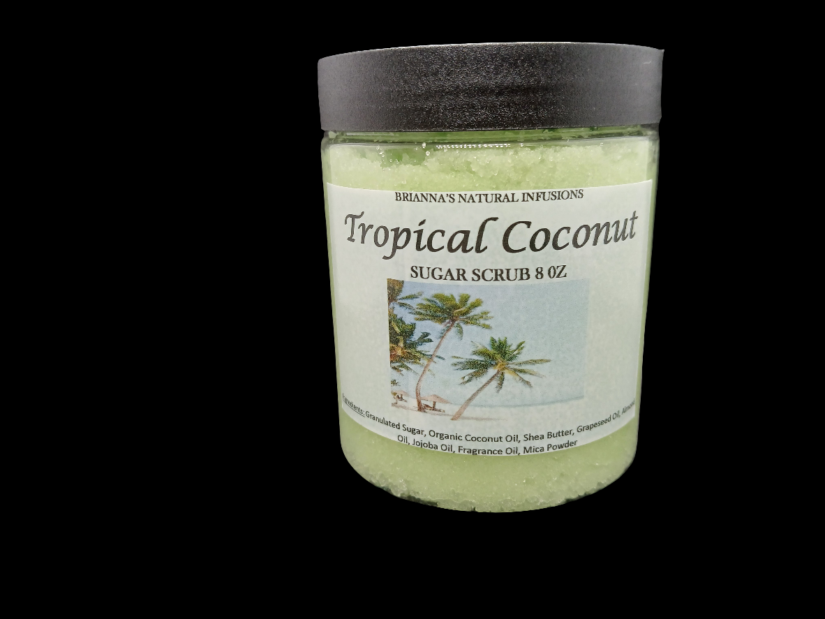 Tropical Coconut Sugar Scrub 8 oz