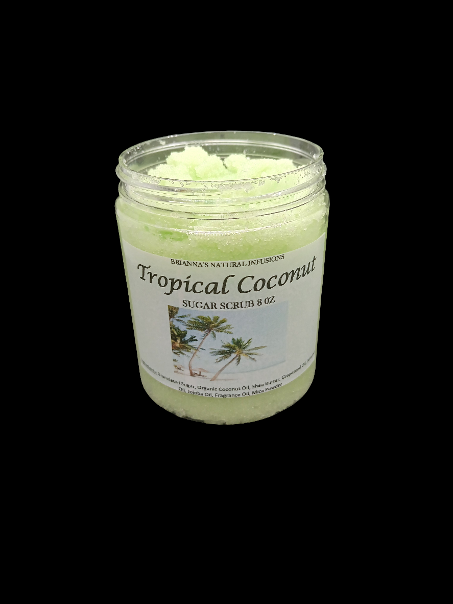 Tropical Coconut Sugar Scrub 8 oz