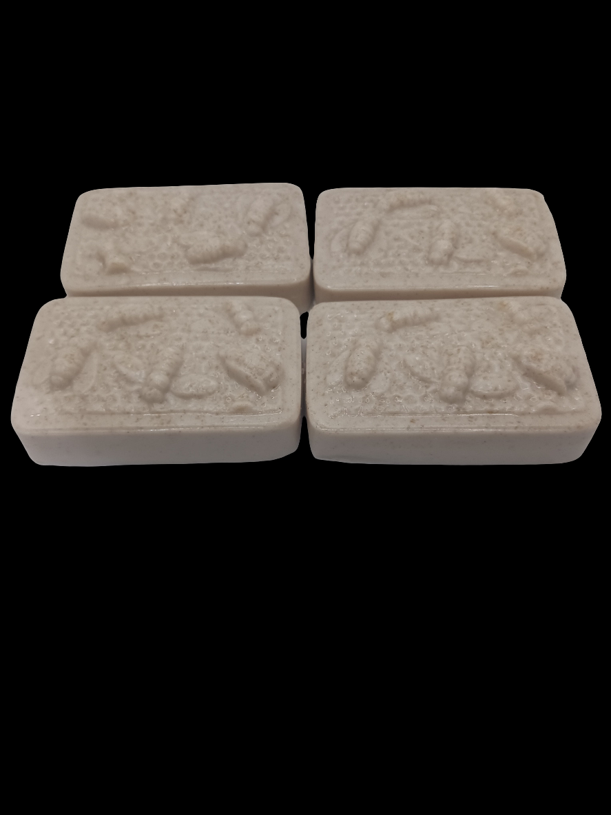 Oatmeal, Lemon, & Cinnamon-Vanilla Goat Milk Soap (large bar)