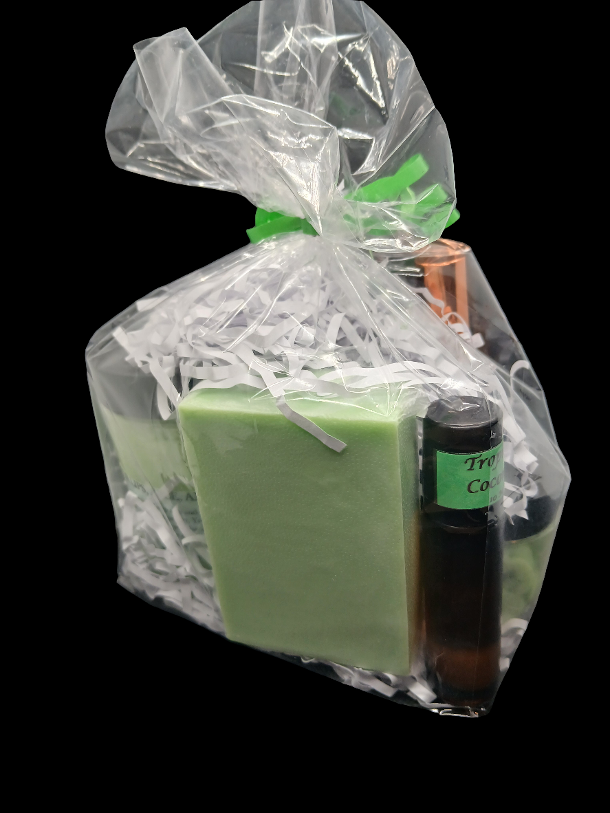 Tropical Coconut Gift Set w/lip gloss