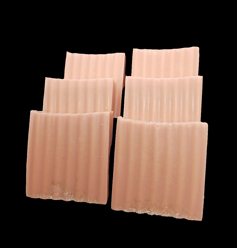 Honey, Lavender, Rose (Pink) Clay & Oatmeal Goat Milk Soap
