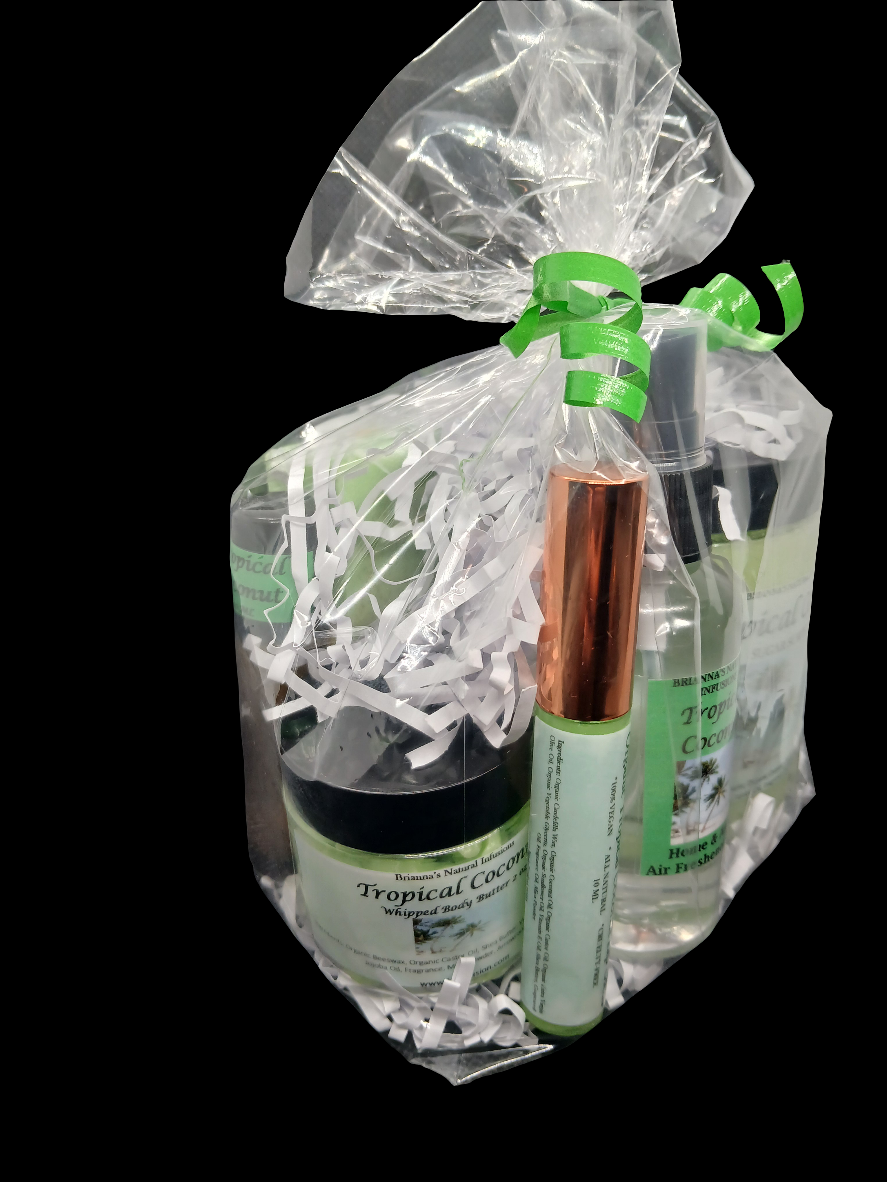 Tropical Coconut Gift Set w/lip gloss