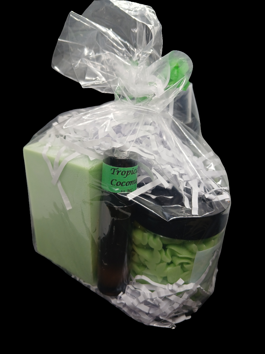 Tropical Coconut Gift Set w/lip balm