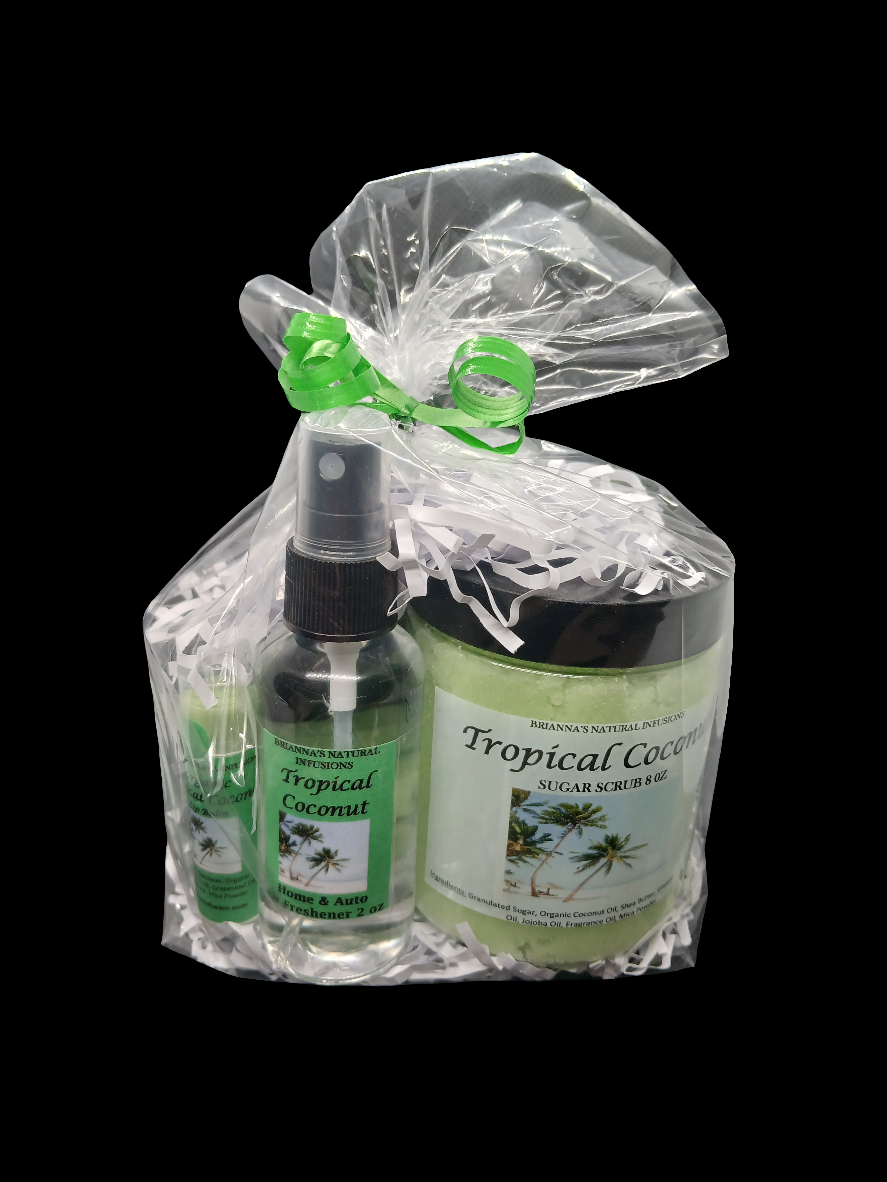 Tropical Coconut Gift Set w/lip balm