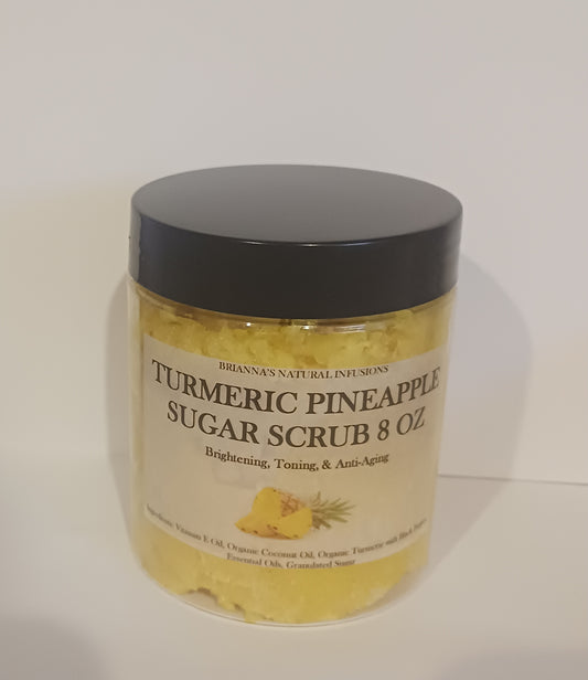 TURMERIC PINEAPPLE SUGAR SCRUB (for lips, face, and body)