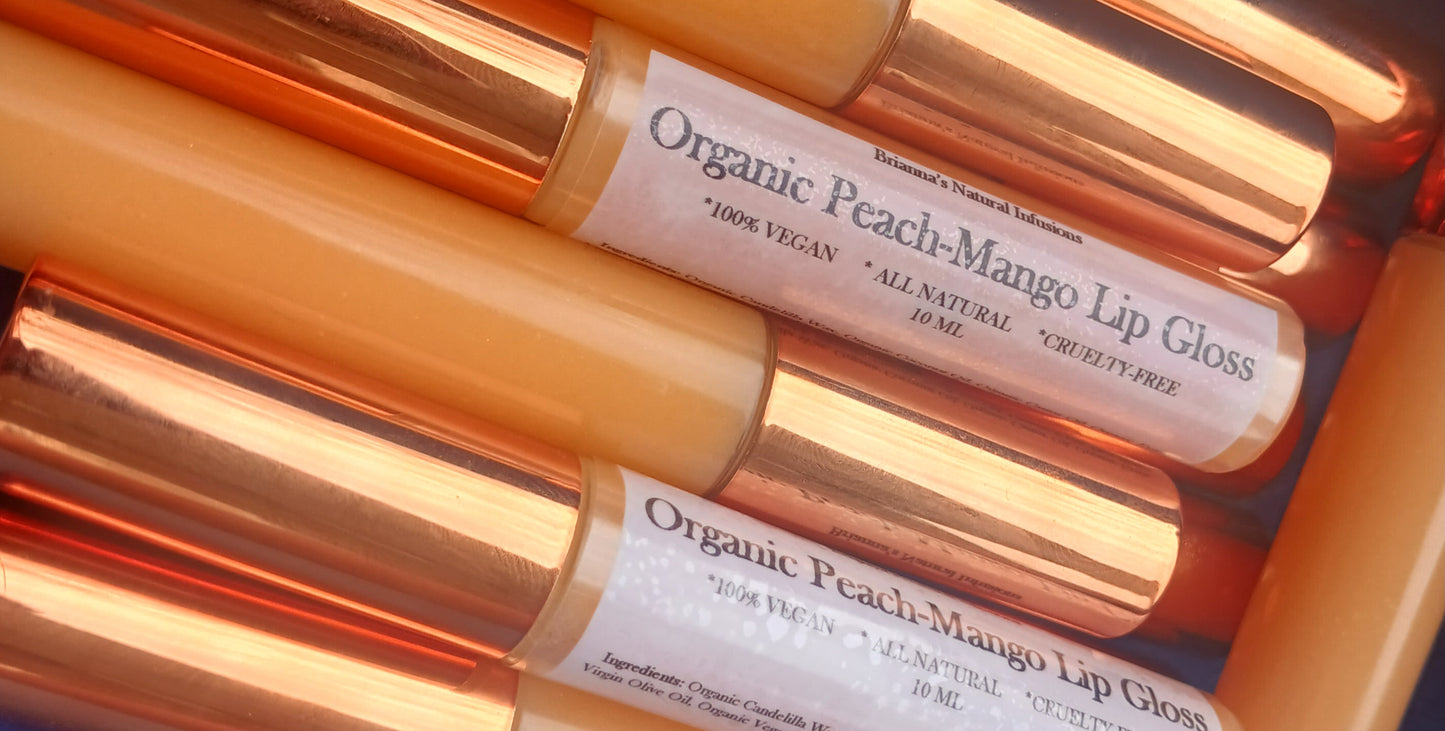 Organic Peach-Mango Lip Gloss