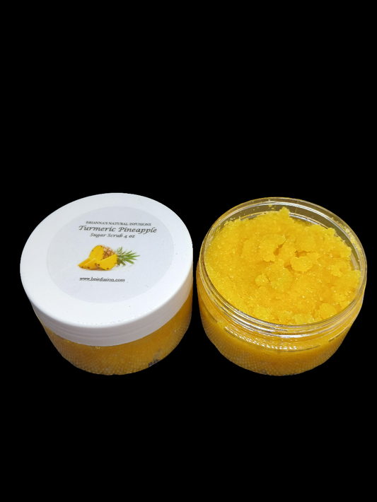 TURMERIC PINEAPPLE SUGAR SCRUB (for lips, face, and body)