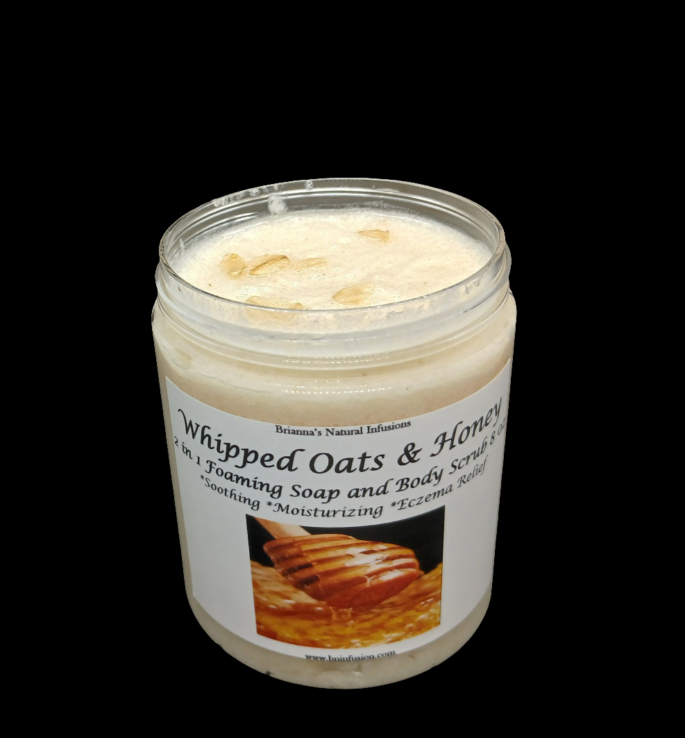 Whipped Oats & Honey 2 in 1 Foaming Soap & Body Scrub 8 oz