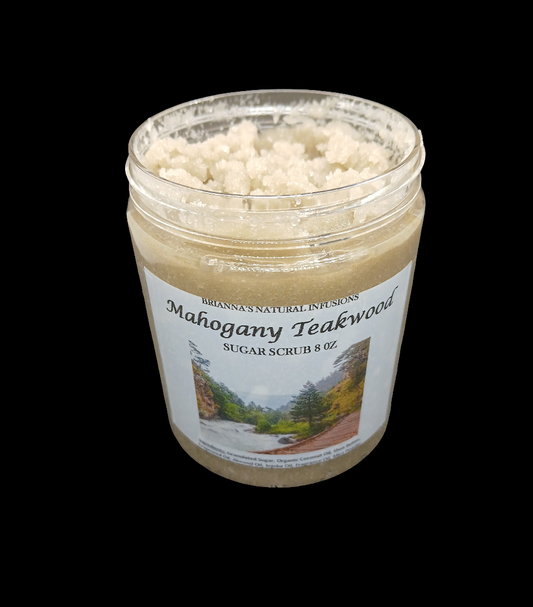 Mahogany Teakwood Sugar Scrub 8 oz
