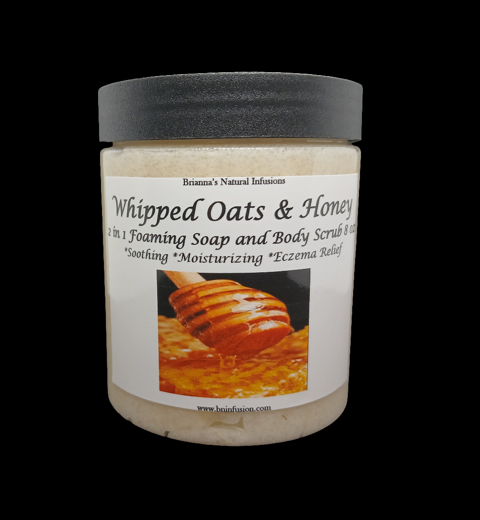 Whipped Oats & Honey 2 in 1 Foaming Soap & Body Scrub 8 oz