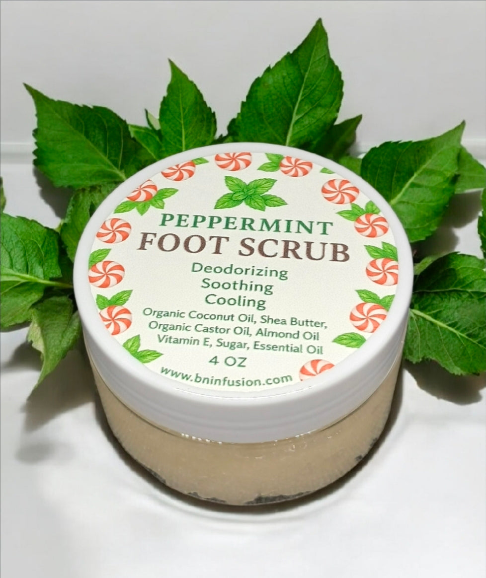 Peppermint Foot Sugar Scrub 4 oz