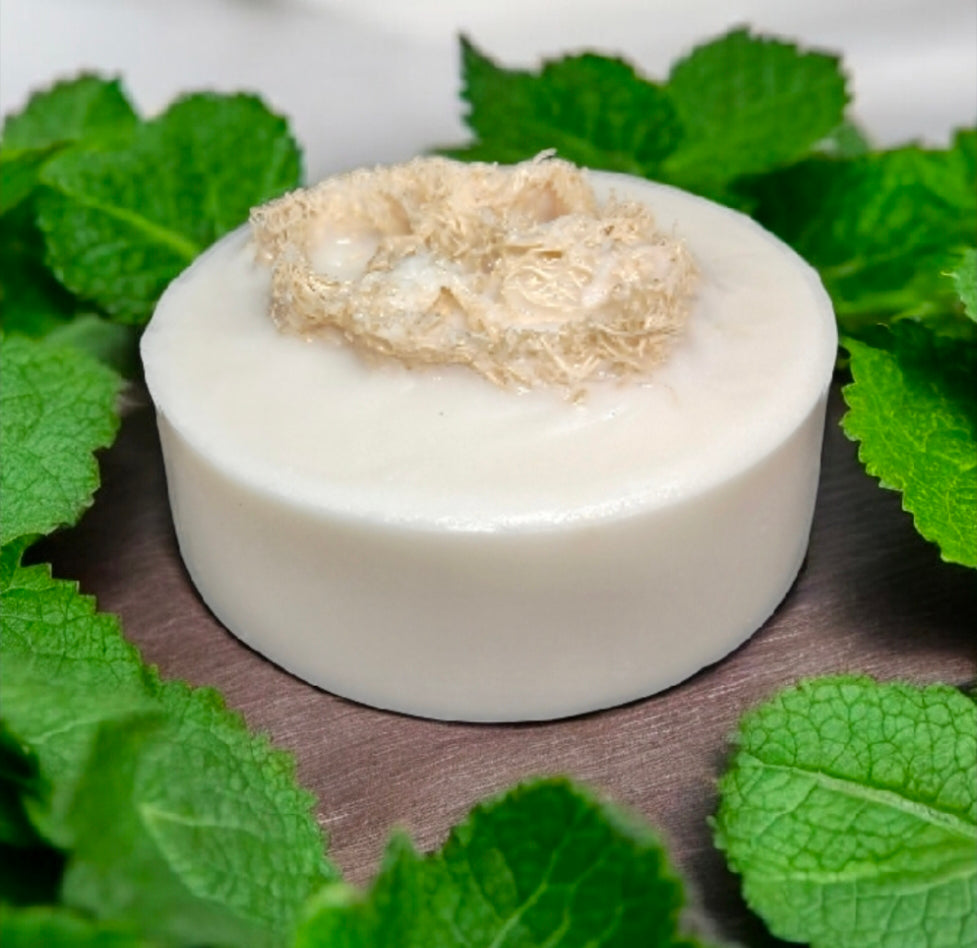 Peppermint Loofah Goat Milk Soap