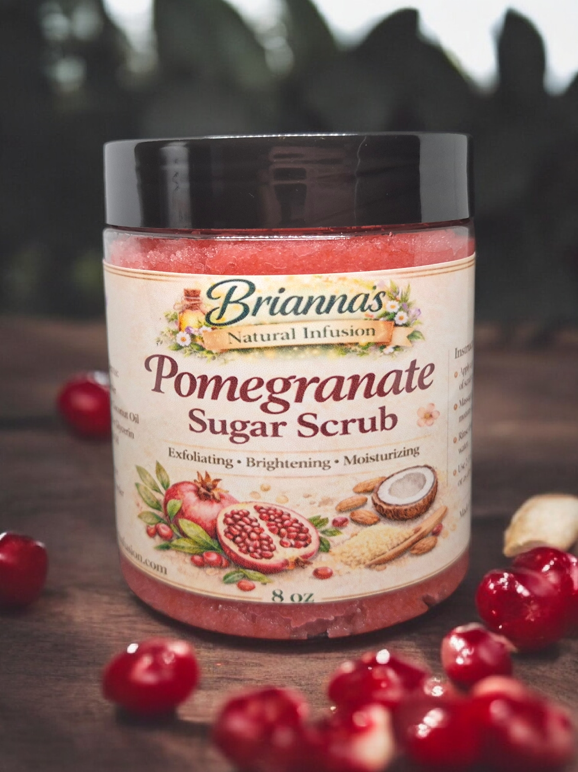 Pomegranate Sugar Scrub