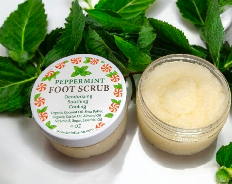 Peppermint Foot Sugar Scrub 4 oz