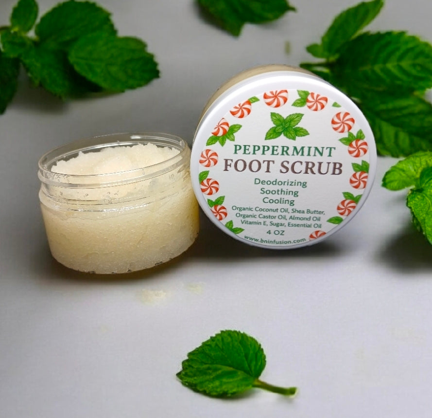 Peppermint Foot Sugar Scrub 4 oz