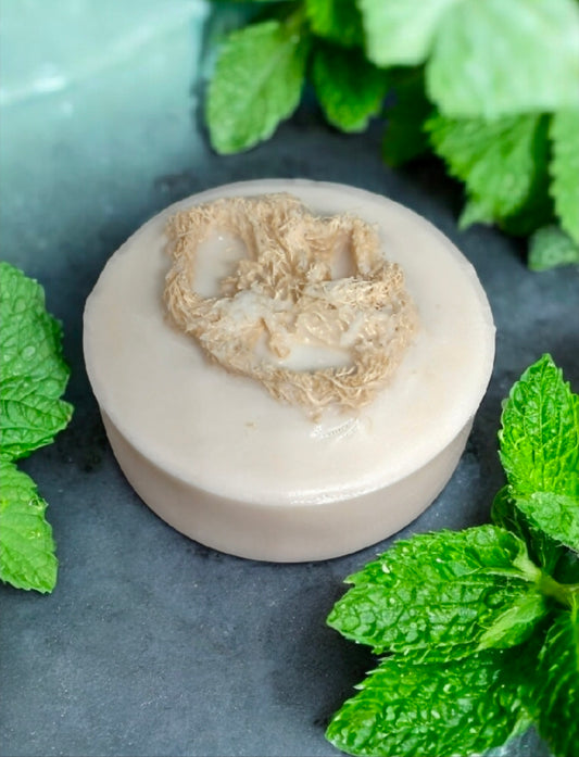 Peppermint Loofah Goat Milk Soap